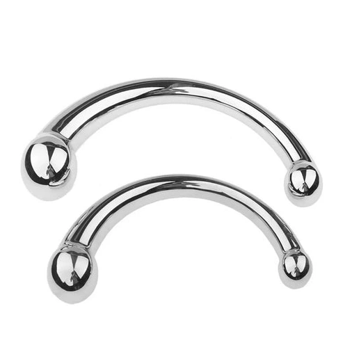 5858 Stainless Anal Ended Hook Double Elegant Steel 1012